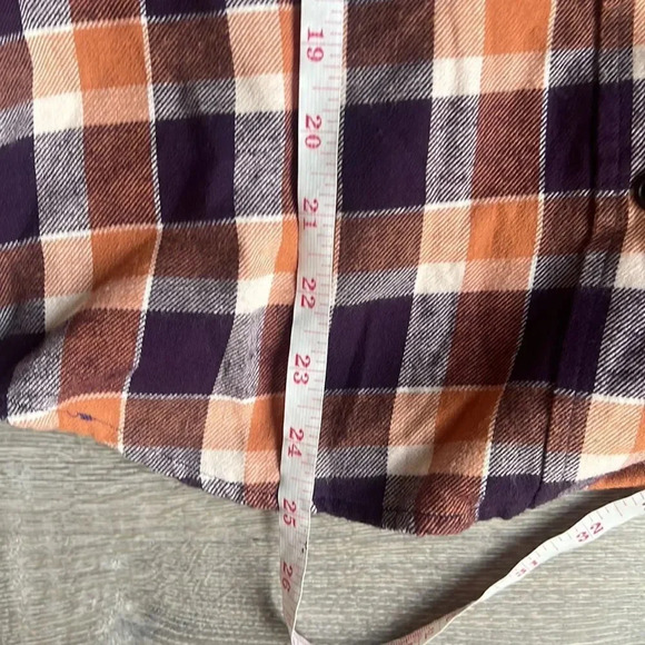 NEW Pact currant plaid mila flannel organic cotton shirt - Picture 9 of 9